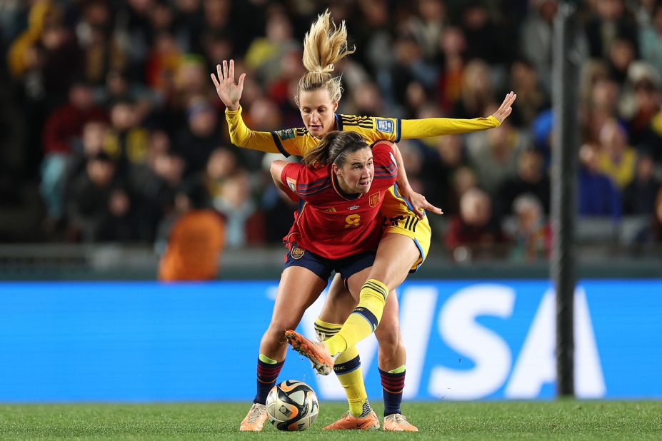خلاصه بازی اسپانیا 2 - 1 سوئد نیمه نهایی جام جهانی زنان 2023