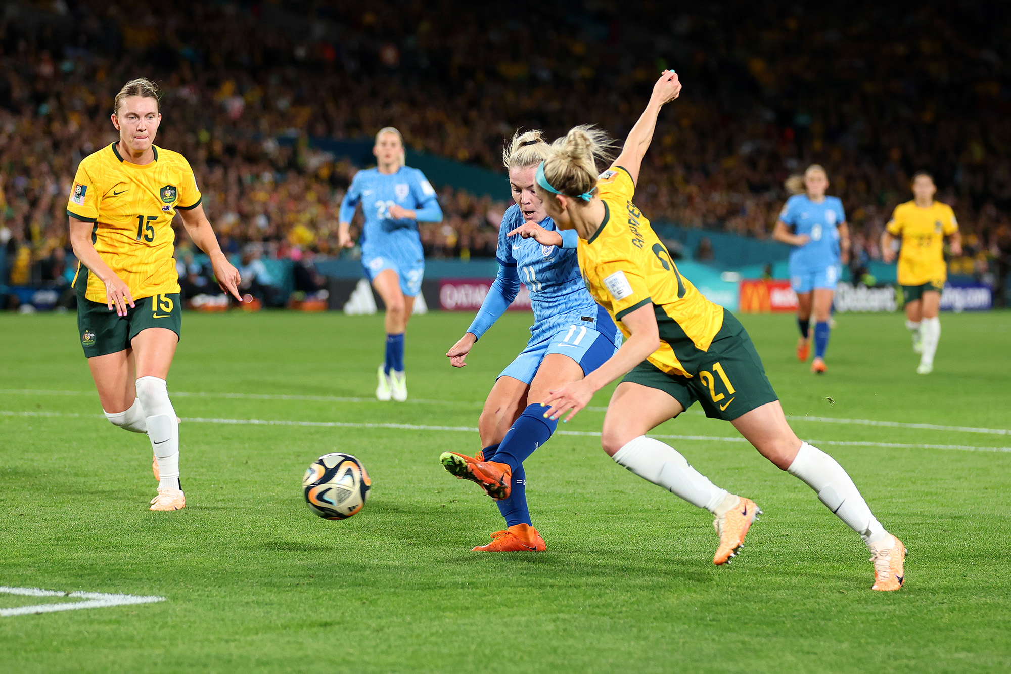 خلاصه بازی استرالیا 1 - 3 انگلیس نیمه نهایی جام جهانی زنان 2023