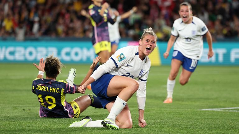 خلاصه بازی انگلیس 2 - 1 کلمبیا جام جهانی زنان 2023
