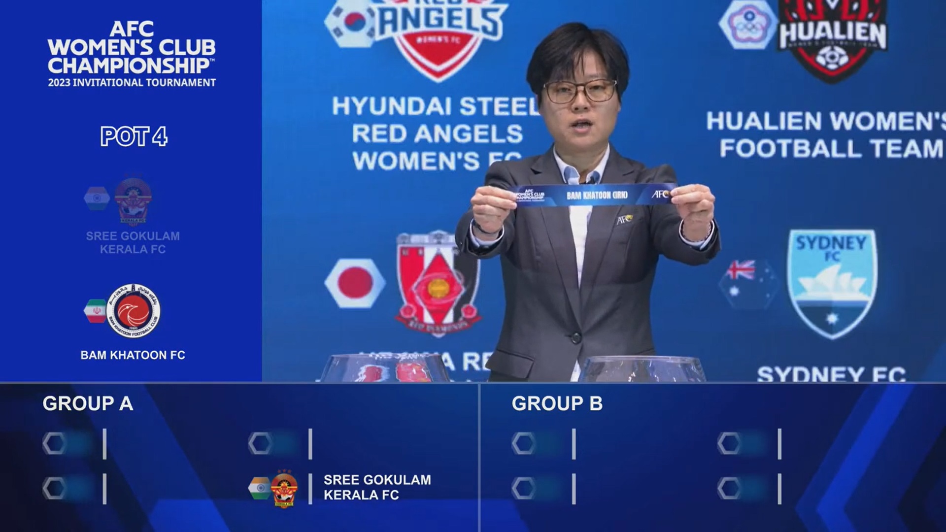 مراسم قرعه کشی مرحله گروهی لیگ قهرمانان آسیا زنان 2023
